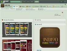 Tablet Screenshot of ind190.deviantart.com