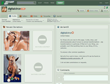 Tablet Screenshot of digitalcirce.deviantart.com