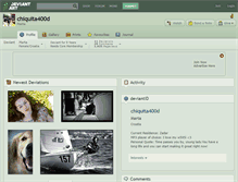 Tablet Screenshot of chiquita400d.deviantart.com