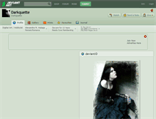Tablet Screenshot of darkquette.deviantart.com