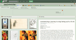 Desktop Screenshot of danathenerdytiger.deviantart.com