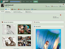 Tablet Screenshot of lajminon-art.deviantart.com