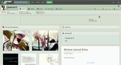 Desktop Screenshot of cloud-no-9.deviantart.com