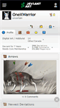 Mobile Screenshot of onexwarrior.deviantart.com