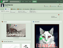 Tablet Screenshot of onexwarrior.deviantart.com