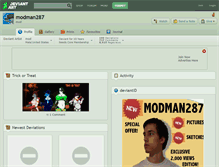 Tablet Screenshot of modman287.deviantart.com