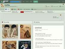 Tablet Screenshot of corifox.deviantart.com
