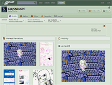 Tablet Screenshot of lazyotakugirl.deviantart.com