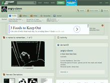 Tablet Screenshot of angry-clown.deviantart.com