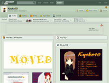 Tablet Screenshot of kyoko10.deviantart.com