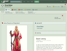 Tablet Screenshot of elventailor.deviantart.com