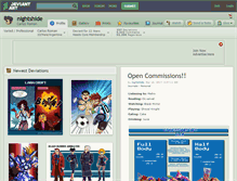 Tablet Screenshot of nightshide.deviantart.com