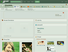 Tablet Screenshot of dirtyshirts.deviantart.com