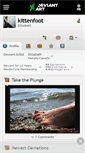 Mobile Screenshot of kittenfoot.deviantart.com