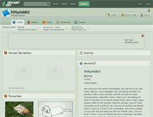 Tablet Screenshot of kirbyaddict.deviantart.com