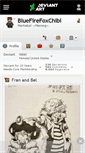 Mobile Screenshot of bluefirefoxchibi.deviantart.com