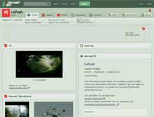 Tablet Screenshot of lepush.deviantart.com
