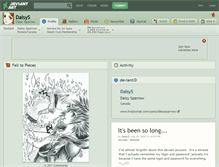 Tablet Screenshot of daisys.deviantart.com