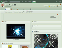 Tablet Screenshot of deaconfrost2100.deviantart.com
