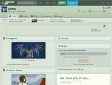 Tablet Screenshot of amotu.deviantart.com