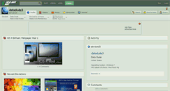 Desktop Screenshot of datadude3.deviantart.com