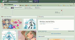 Desktop Screenshot of miku12hatsune.deviantart.com