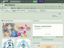 Tablet Screenshot of miku12hatsune.deviantart.com