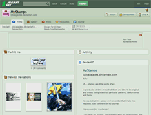 Tablet Screenshot of mystamps.deviantart.com