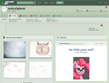 Tablet Screenshot of anthrooptimist.deviantart.com