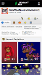 Mobile Screenshot of giraffeofawesomeness.deviantart.com