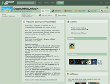 Tablet Screenshot of dragonartistsunited.deviantart.com
