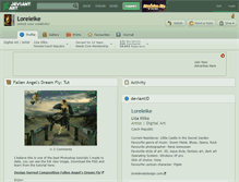 Tablet Screenshot of loreleike.deviantart.com