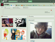 Tablet Screenshot of catdoggo.deviantart.com