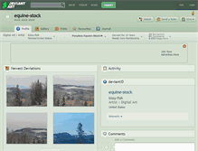 Tablet Screenshot of equine-stock.deviantart.com