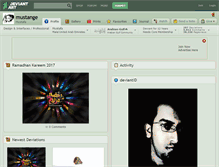Tablet Screenshot of mustange.deviantart.com