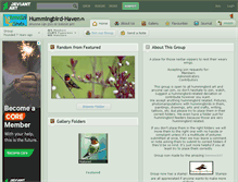 Tablet Screenshot of hummingbird-haven.deviantart.com