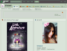 Tablet Screenshot of kirissland.deviantart.com