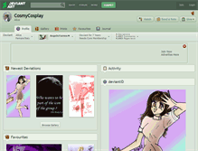 Tablet Screenshot of cosmycosplay.deviantart.com