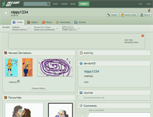 Tablet Screenshot of nippy1234.deviantart.com