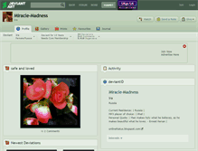 Tablet Screenshot of miracle-madness.deviantart.com