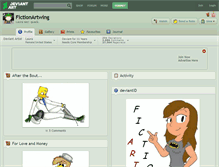 Tablet Screenshot of fictionartwing.deviantart.com