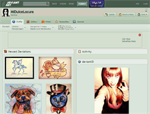 Tablet Screenshot of midulcelocura.deviantart.com