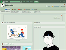 Tablet Screenshot of dantheartist.deviantart.com