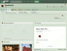 Tablet Screenshot of beauroseplz.deviantart.com
