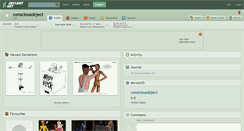 Desktop Screenshot of consciousobject.deviantart.com