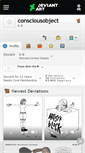 Mobile Screenshot of consciousobject.deviantart.com