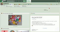 Desktop Screenshot of monkee247.deviantart.com