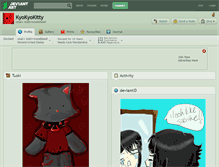 Tablet Screenshot of kyokyokitty.deviantart.com