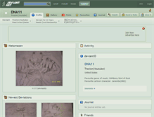 Tablet Screenshot of dna11.deviantart.com