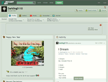 Tablet Screenshot of darkling0110.deviantart.com